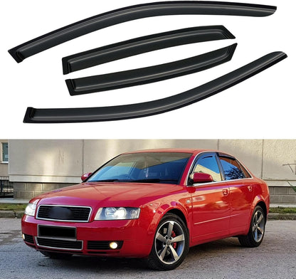 Window Visors Rain Guards for Chevy Tahoe/GMC Yukon 2000-2006, Out-Channel Window Vent Wind Deflectors Visors Shades for 2002-2006 Cadillac Escalade