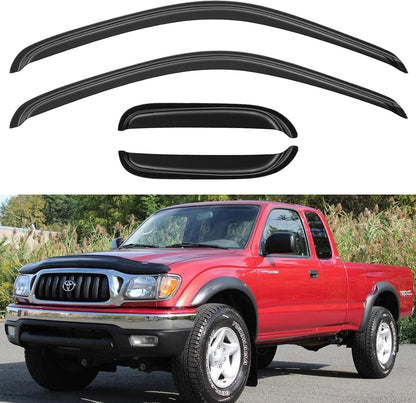Window Visors Rain Guards for Chevy Tahoe/GMC Yukon 2000-2006, Out-Channel Window Vent Wind Deflectors Visors Shades for 2002-2006 Cadillac Escalade