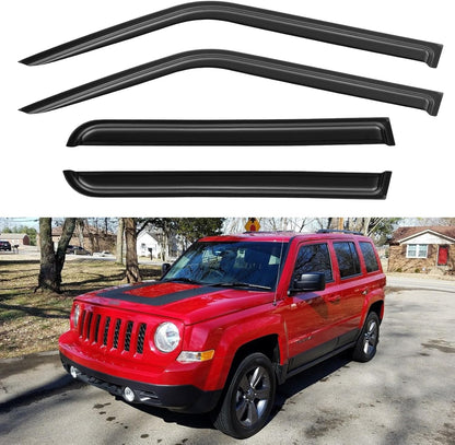 Window Visors Rain Guards for Chevy Tahoe/GMC Yukon 2000-2006, Out-Channel Window Vent Wind Deflectors Visors Shades for 2002-2006 Cadillac Escalade