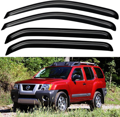 Window Visors Rain Guards for Chevy Tahoe/GMC Yukon 2000-2006, Out-Channel Window Vent Wind Deflectors Visors Shades for 2002-2006 Cadillac Escalade