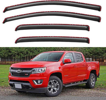 Window Visors Rain Guards for Chevy Tahoe/GMC Yukon 2000-2006, Out-Channel Window Vent Wind Deflectors Visors Shades for 2002-2006 Cadillac Escalade