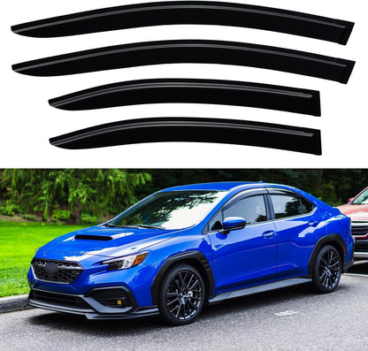 Window Visors Rain Guards for Chevy Tahoe/GMC Yukon 2000-2006, Out-Channel Window Vent Wind Deflectors Visors Shades for 2002-2006 Cadillac Escalade