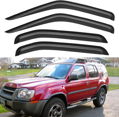 Window Visors Rain Guards for Chevy Tahoe/GMC Yukon 2000-2006, Out-Channel Window Vent Wind Deflectors Visors Shades for 2002-2006 Cadillac Escalade