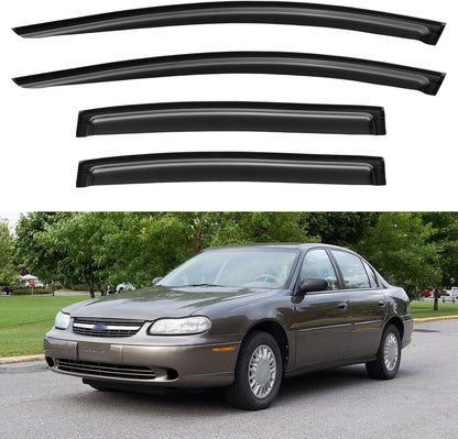 Window Visors Rain Guards for Chevy Tahoe/GMC Yukon 2000-2006, Out-Channel Window Vent Wind Deflectors Visors Shades for 2002-2006 Cadillac Escalade