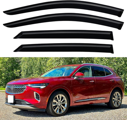 Window Visors Rain Guards for Chevy Tahoe/GMC Yukon 2000-2006, Out-Channel Window Vent Wind Deflectors Visors Shades for 2002-2006 Cadillac Escalade