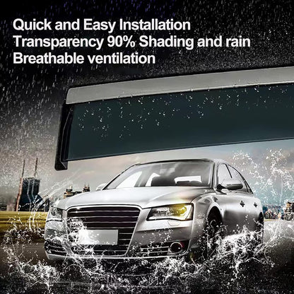 4pcs Window Visor Fit compatible with 2016-2021 Honda Civic Window Vent Deflector Visors