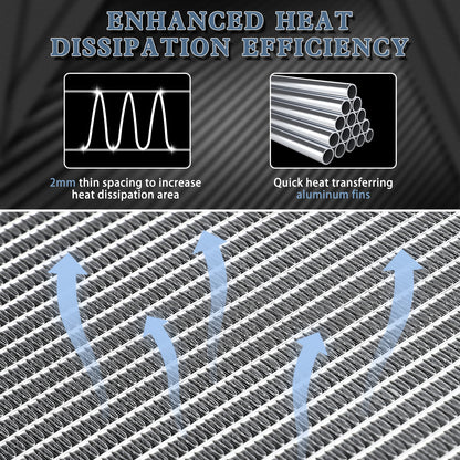 34'' Radiator compatible with Chevy Silverado 1500 GMC Yukon Cadillac Escalade 4.8 5.3L 6.0L 2423