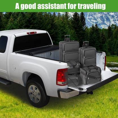 6.4ft Bed Tonneau Cover compatible with 2002-18 Dodge Ram 1500 03-24 2500 3500 Soft Roll-up