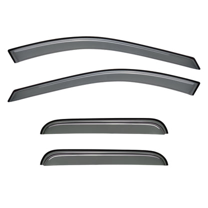 4pcs Window Visors compatible with 2004-2008 Acura TL 4D/4Dr Sedan Sun Rain Guard Vent Shade