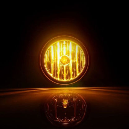 Amber Clear Fog Driving Lights Lamp compatible with 2000-2015 Freightliner Columbia Pair Set