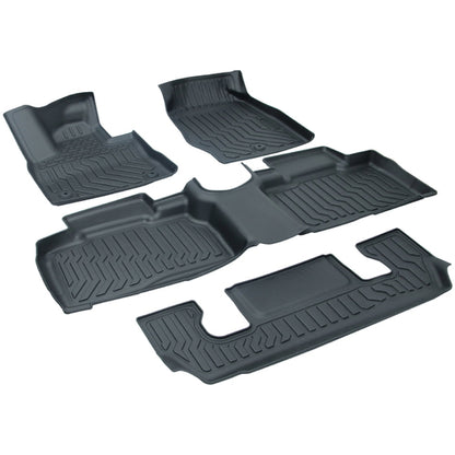 All Weather 3D Floor Mats compatible with 2020 2021 2022 2023 Ford Explorer TPE 4PCS Liners