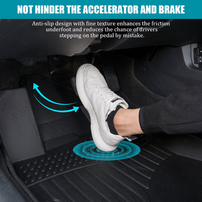 Car Floor Mats compatible with 17-21 Honda Civic Si & 16-21 Civic All-Weather Liner