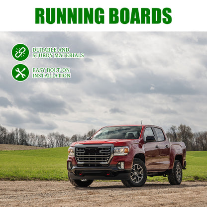 Side Step Running Boards compatible with 15-22 Chevrolet Colorado/GMC Canyon Crew Cab