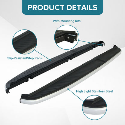 Running Boards compatible with 2006-2013 Land Rover Range Rover Sport Side Steps Nerf Bars