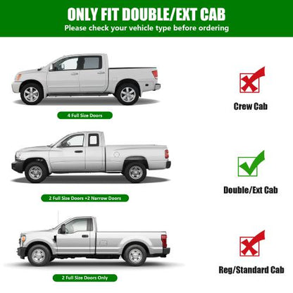 Running Boards compatible with 19-23 Silverado/Sierra 1500 Double Cab 20-24 2500HD 3500HD