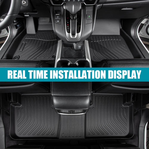 Car Floor Mats compatible with 17-21 Honda Civic Si & 16-21 Civic All-Weather Liner