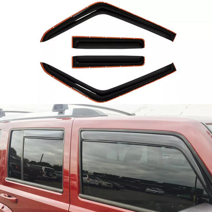 4pcs Window Visor Wind Deflector in-Channel compatible with 2006 - 2010 Jeep Commander