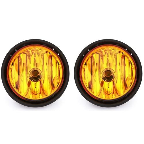 Amber Clear Fog Driving Lights Lamp compatible with 2000-2015 Freightliner Columbia Pair Set