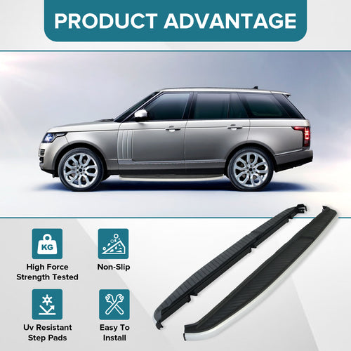 Running Boards compatible with 2006-2013 Land Rover Range Rover Sport Side Steps Nerf Bars